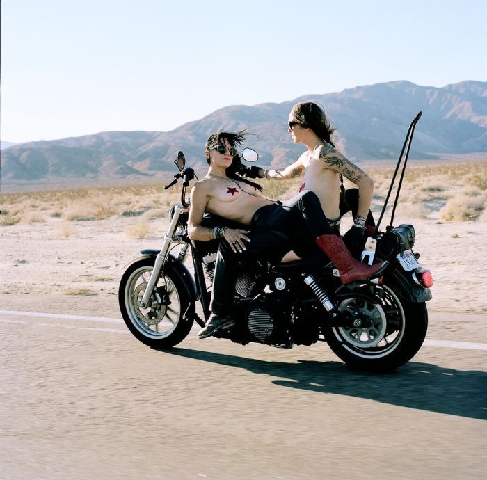 Girls on a motorcycle in Indore