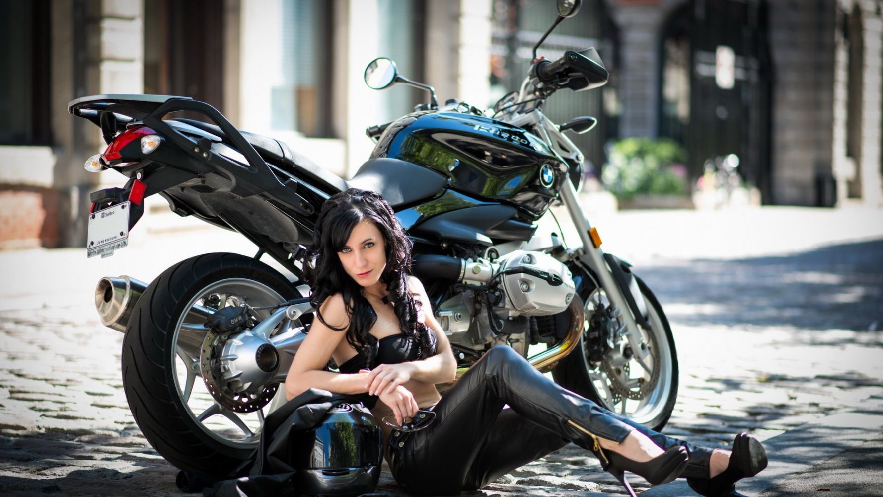 European women on bikes in Indore